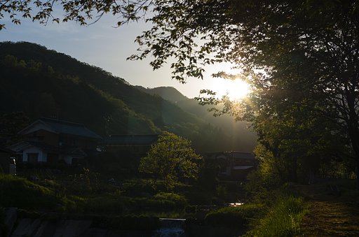 朝は晴れ・・。