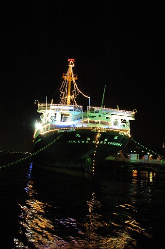 夜の氷川丸