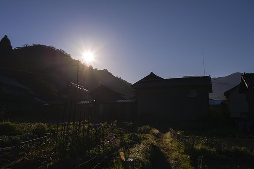 北東辺りからの朝日の出