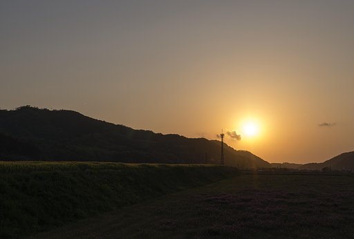 美しい夕焼け！