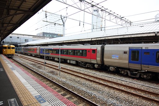 岡山駅にて