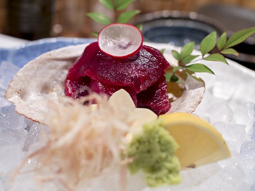 【料理】くじらの刺身
