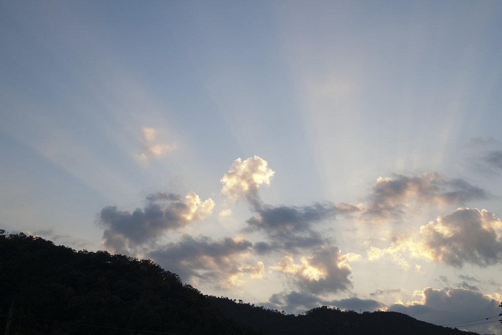 秋の夕空