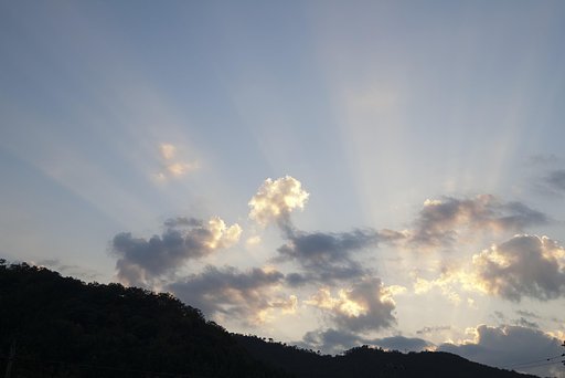 秋の夕空