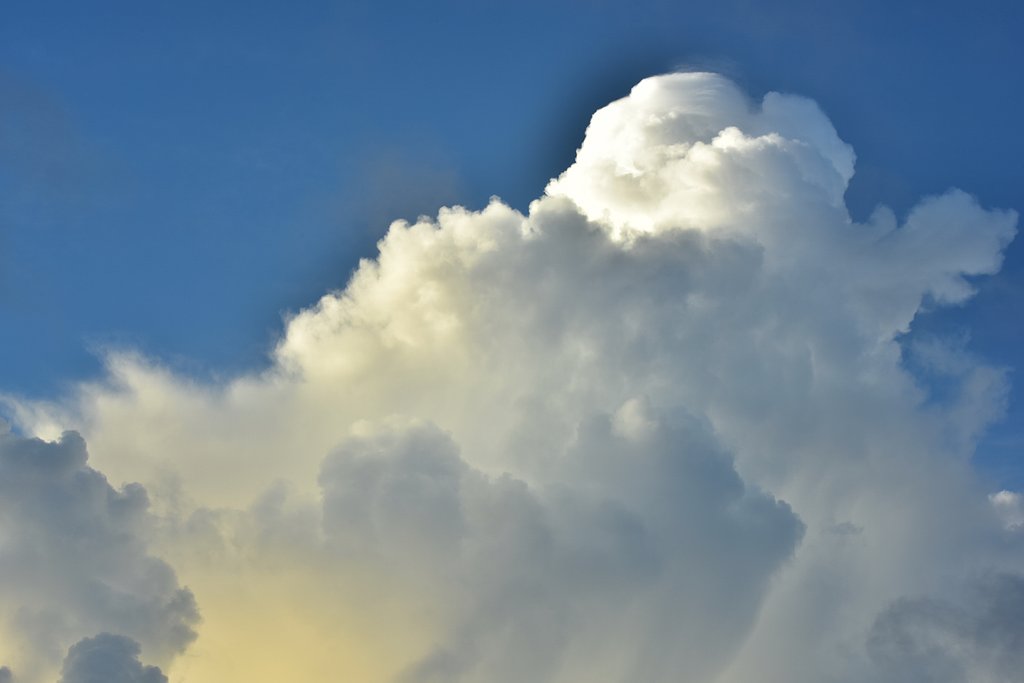朝から入道雲