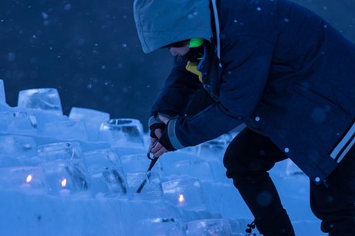 雪中の点火
