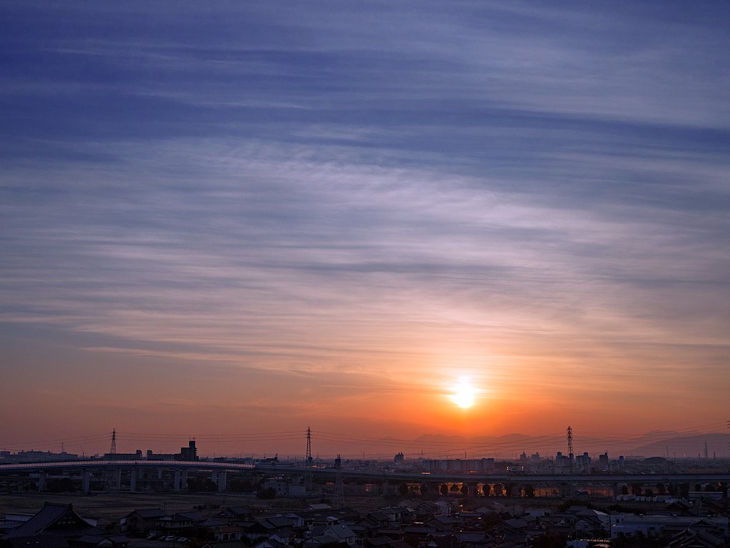 今日の夕焼け