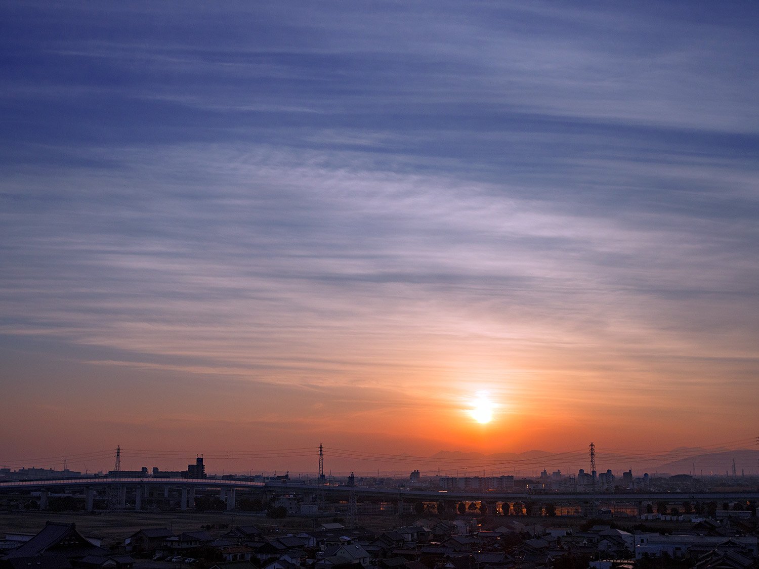 今日の夕焼け
