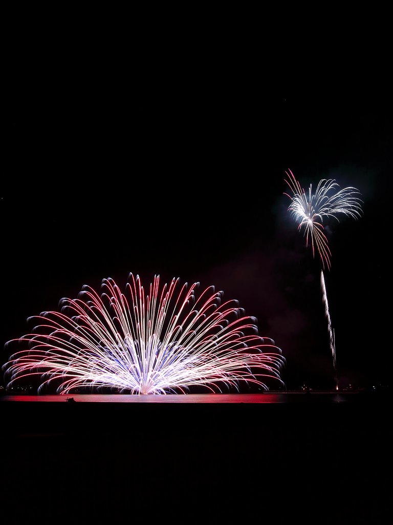 瀬戸田町夏祭り花火（水上花火）