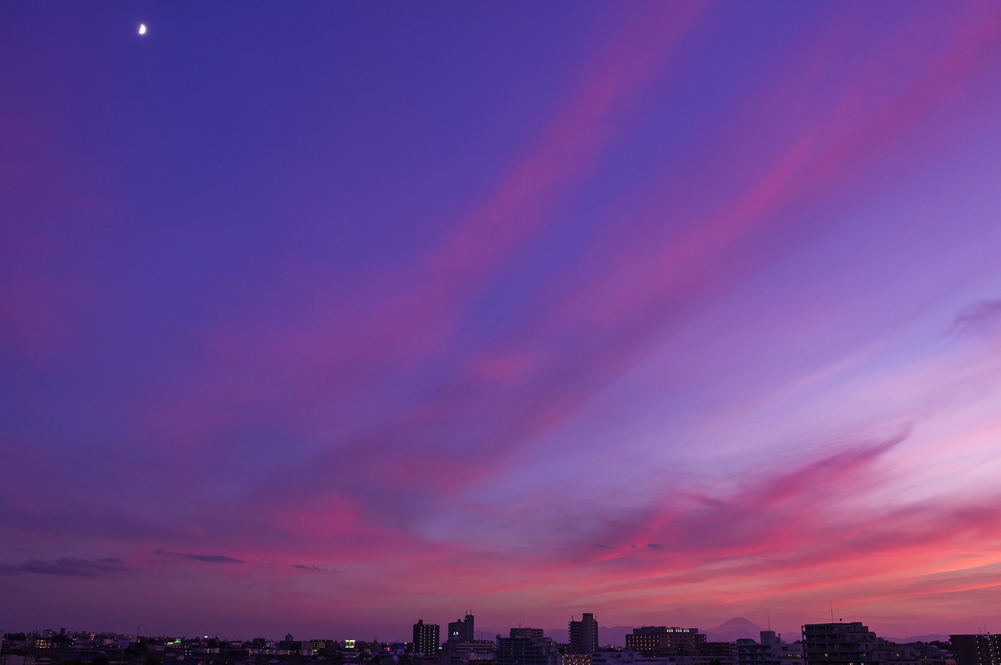 夕暮れ