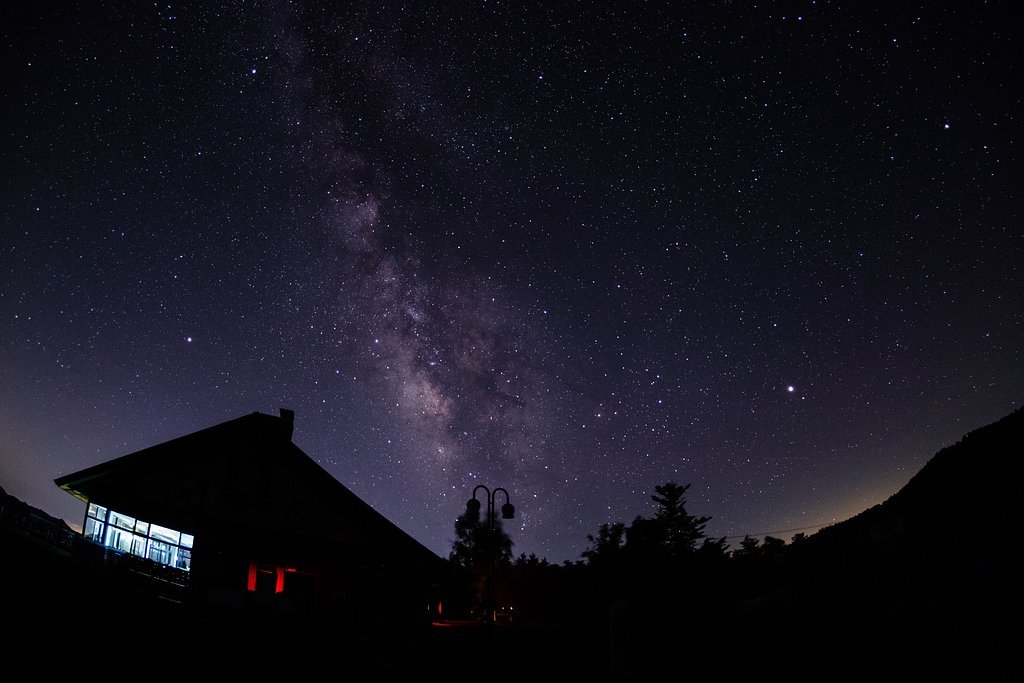 まきばレストランの星空