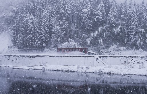 晩冬の長良川鉄道