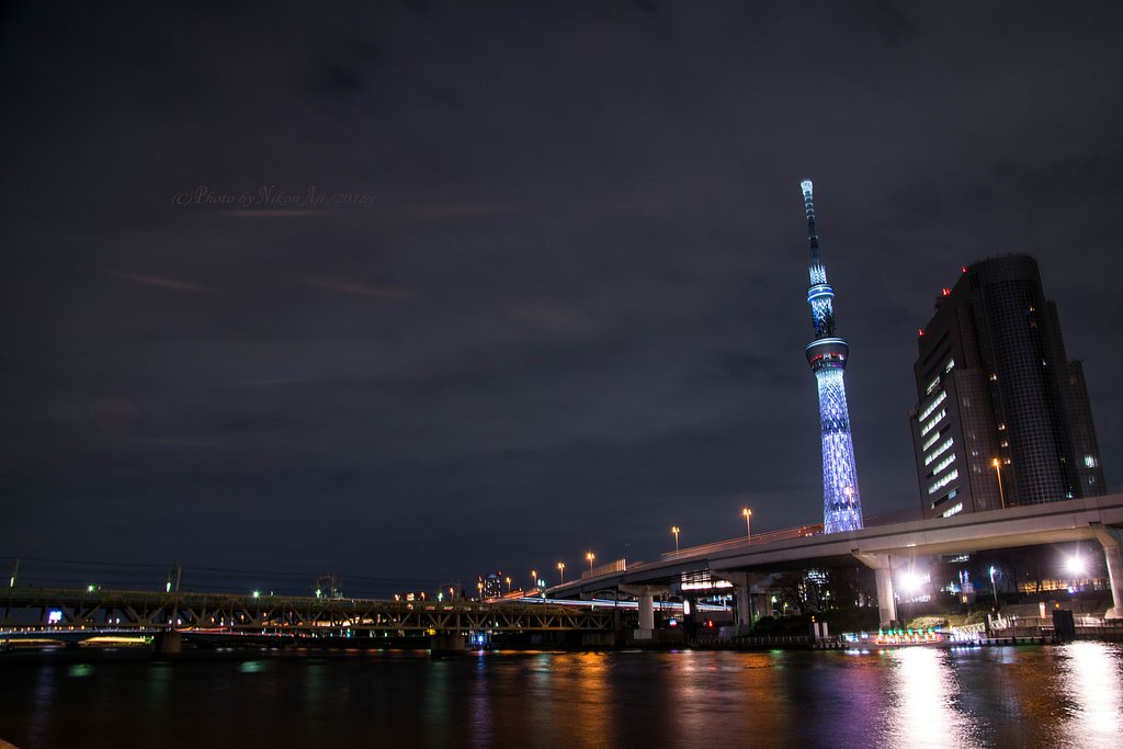  隅田川の夜景
