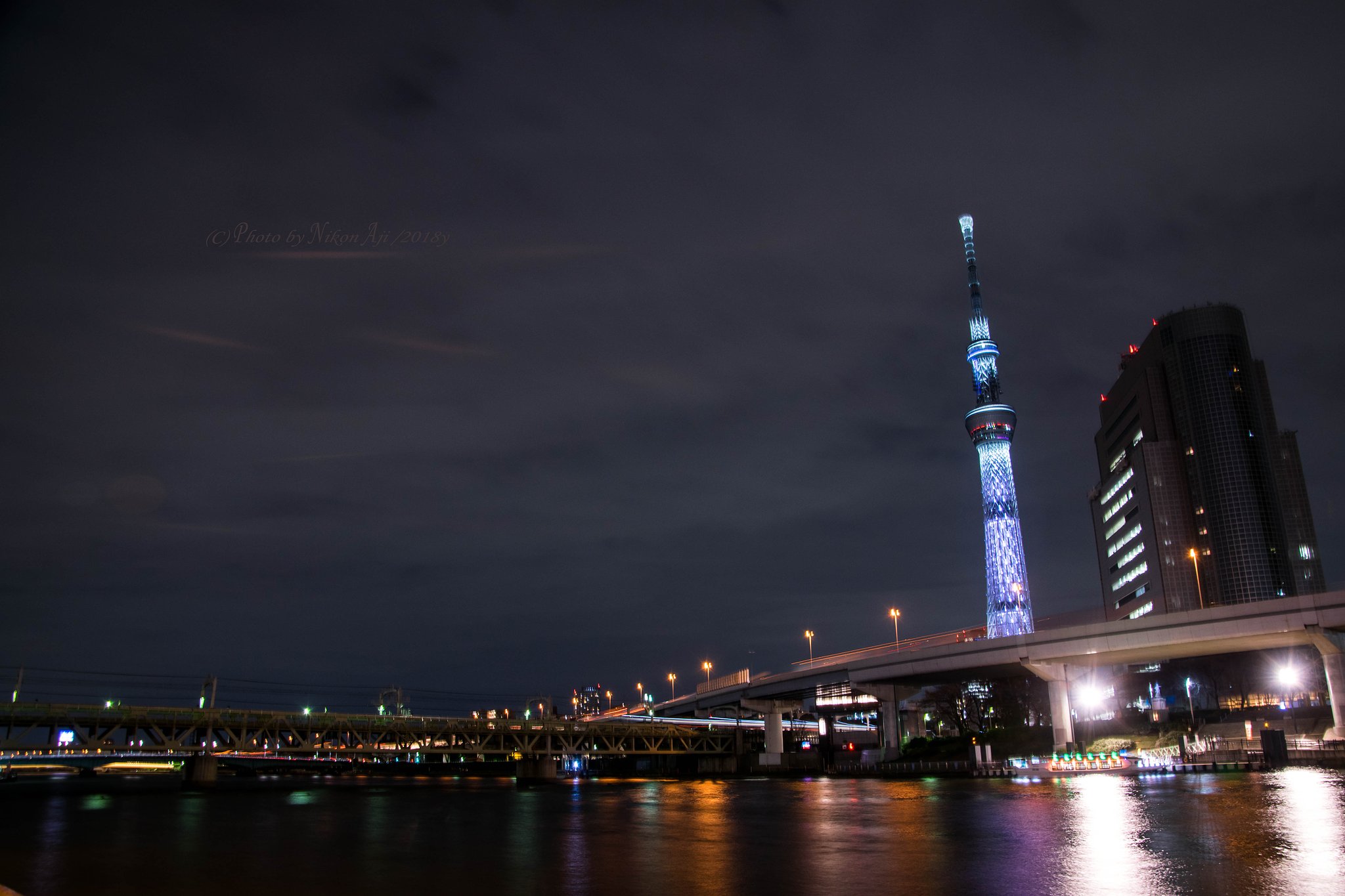  隅田川の夜景