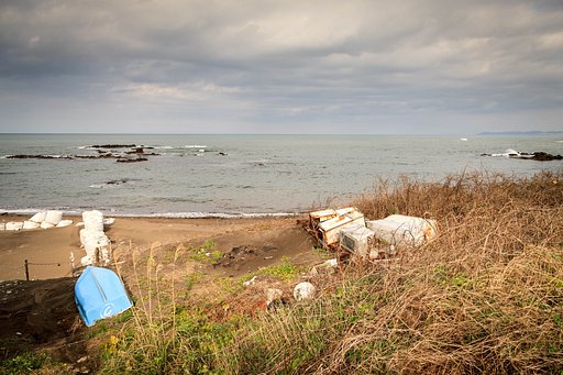 鯨波の海