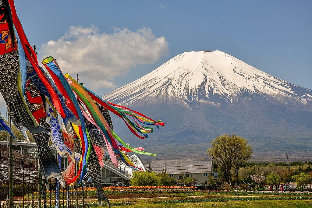 ドライブ【散歩】富士山とこいのぼり