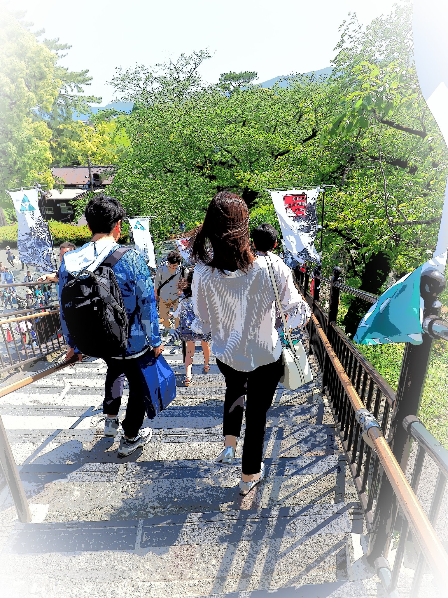 坂のある風景～小田原城～