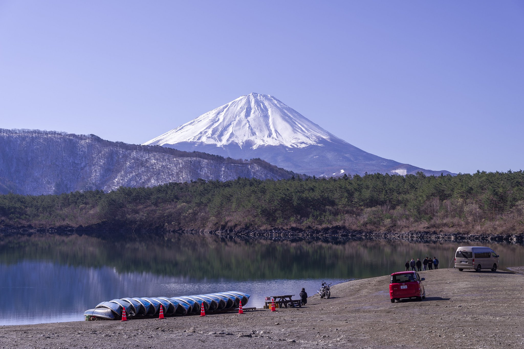 西湖から