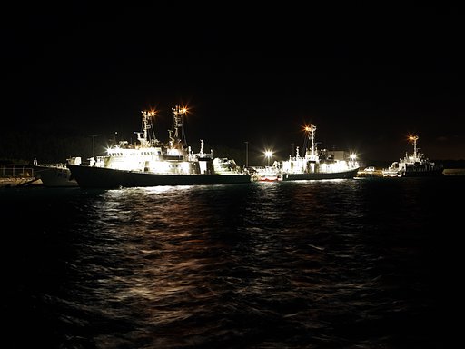 伊良部島・長山港の夜