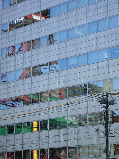 テレビ塔映る