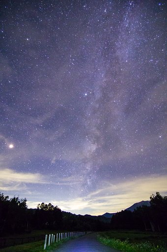 天の川with Mars