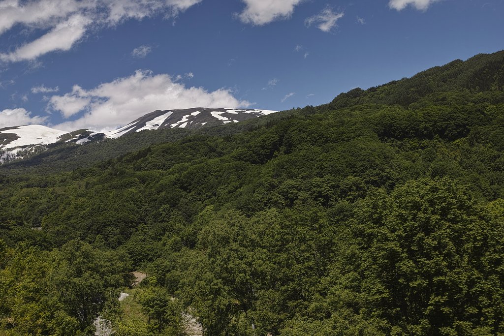 月山新道のパーキングで