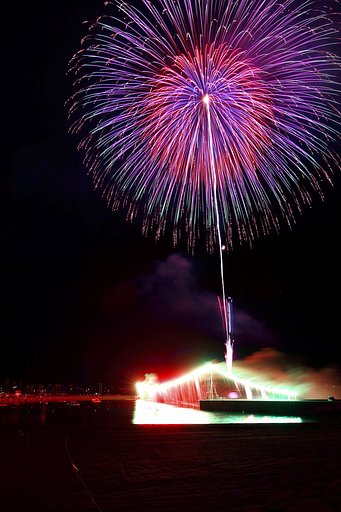 多重合成の花火再チャレンジ