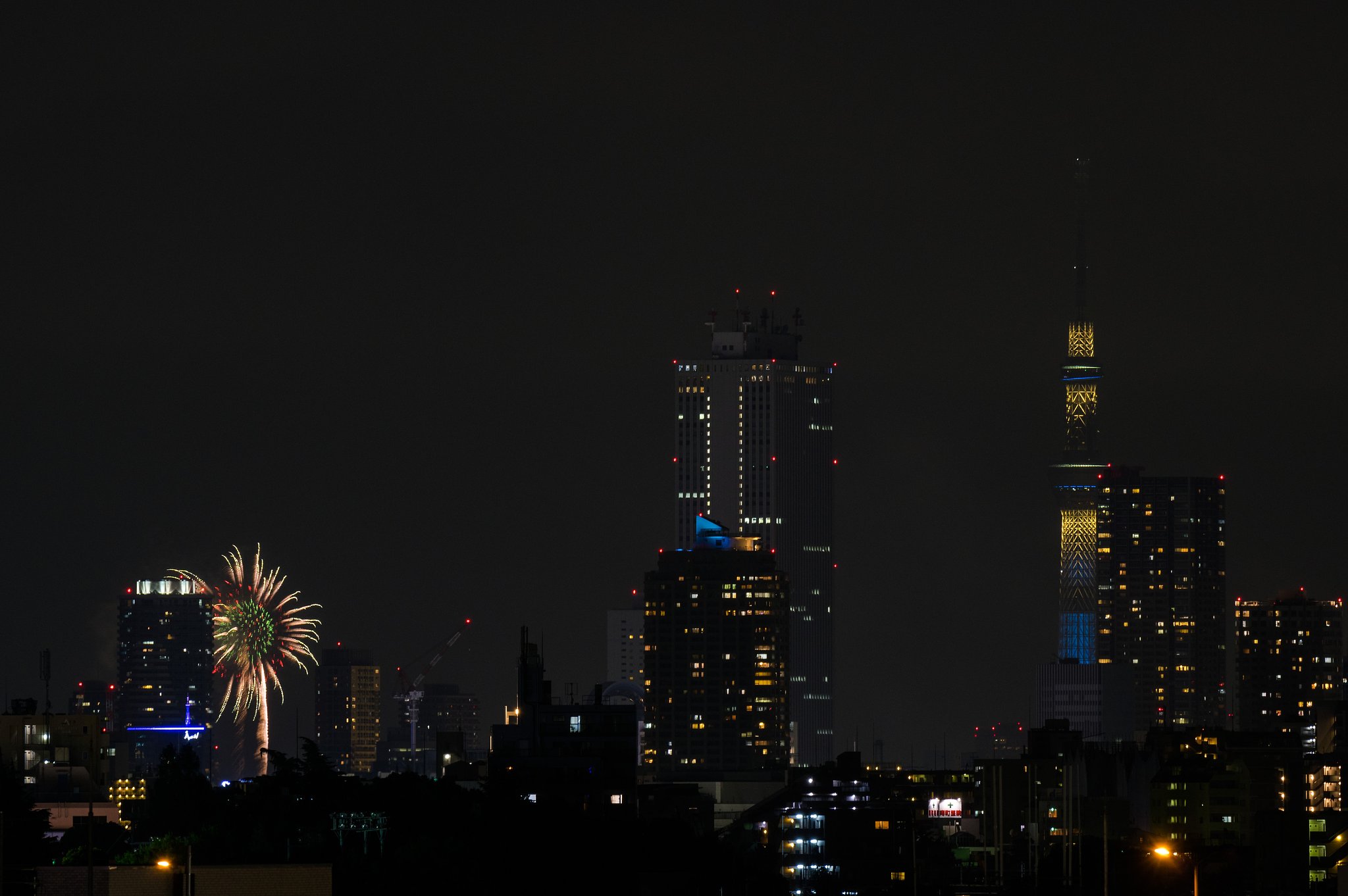 夏の夜に咲く