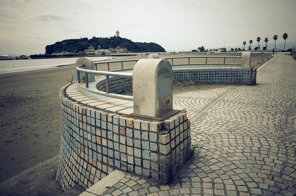 秋の浜辺