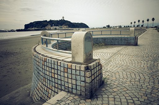 秋の浜辺