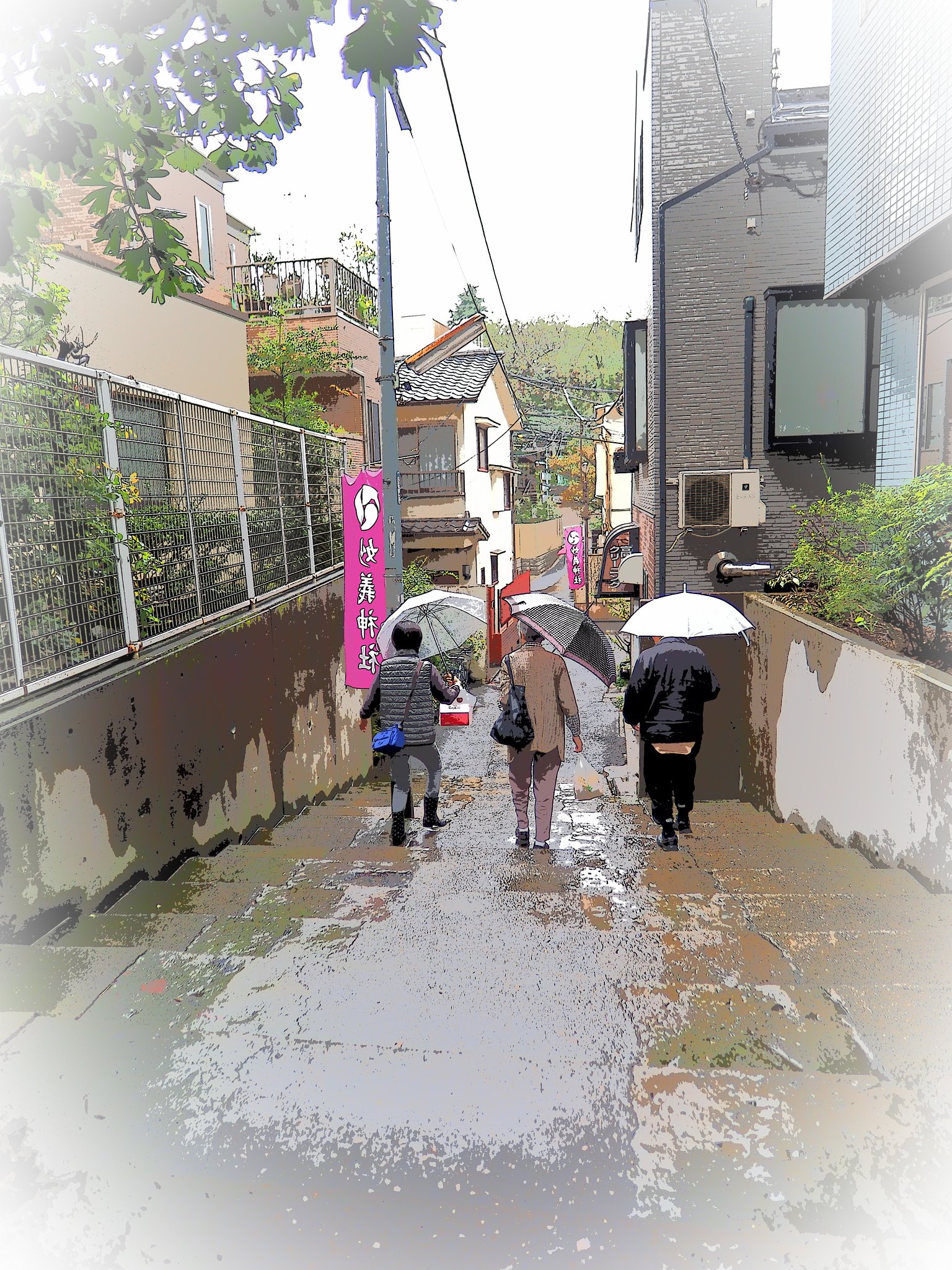 坂のある風景～駒込妙義神社～