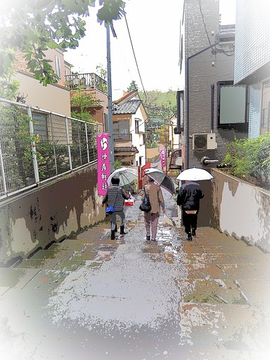 坂のある風景～駒込妙義神社～
