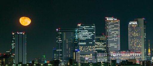 1月5日月出１４分後