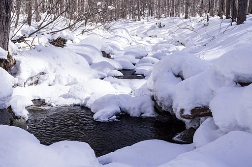 雪渓流
