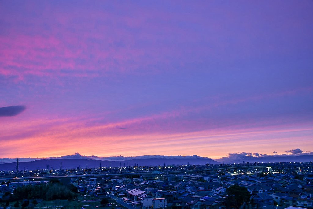 【春景】今日の夕焼け