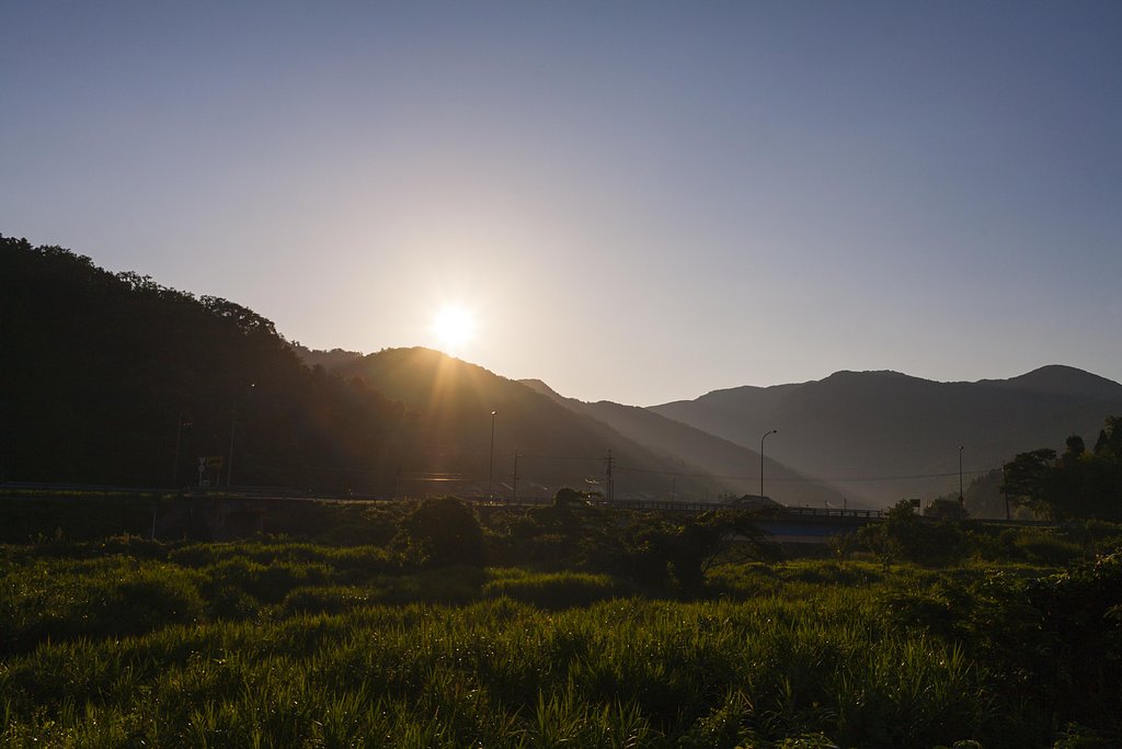 快晴の朝