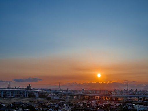 今日の夕焼け