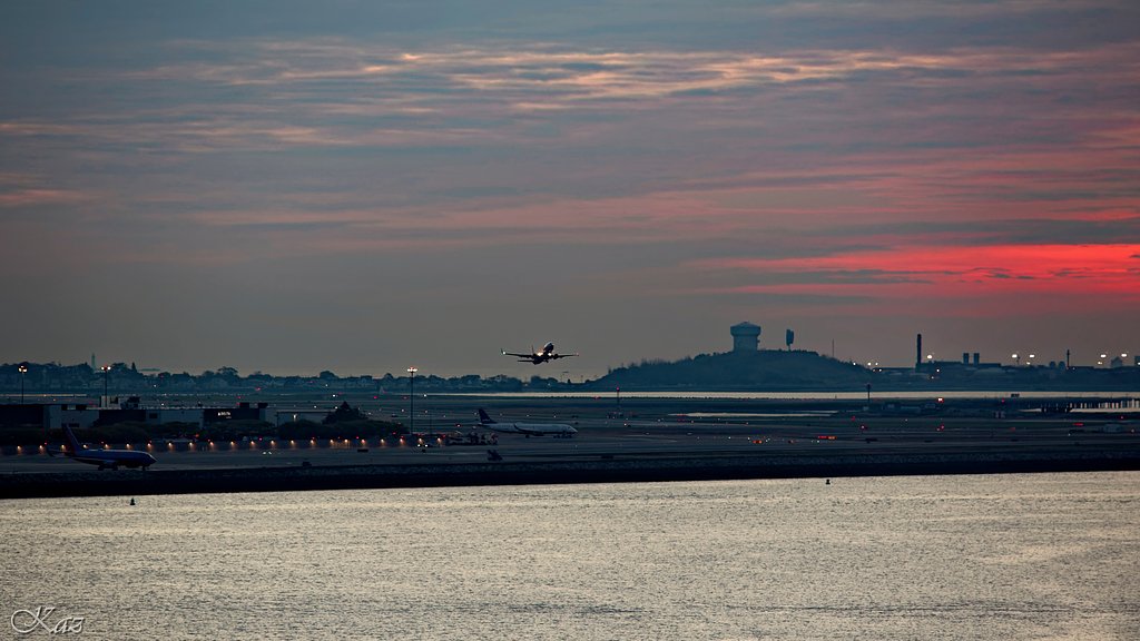 Dawn at Logan Airport