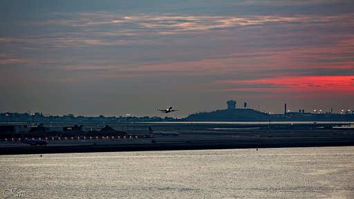Dawn at Logan Airport
