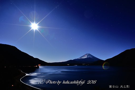 夜の白波