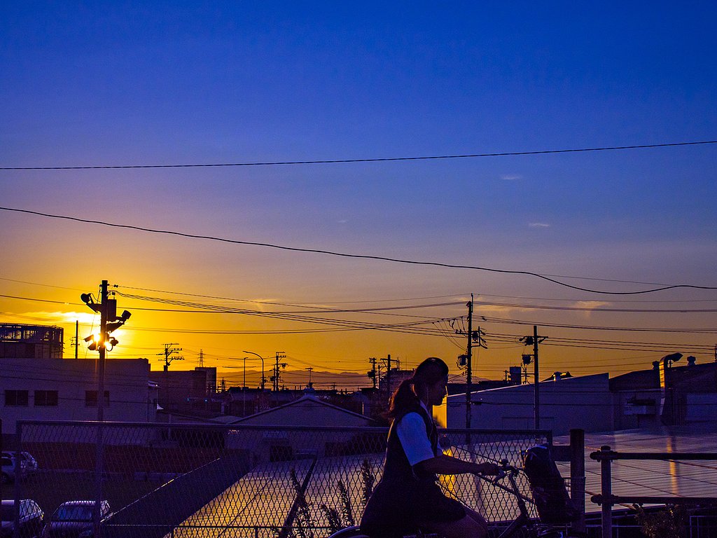 【夏】から秋へ夕暮れ
