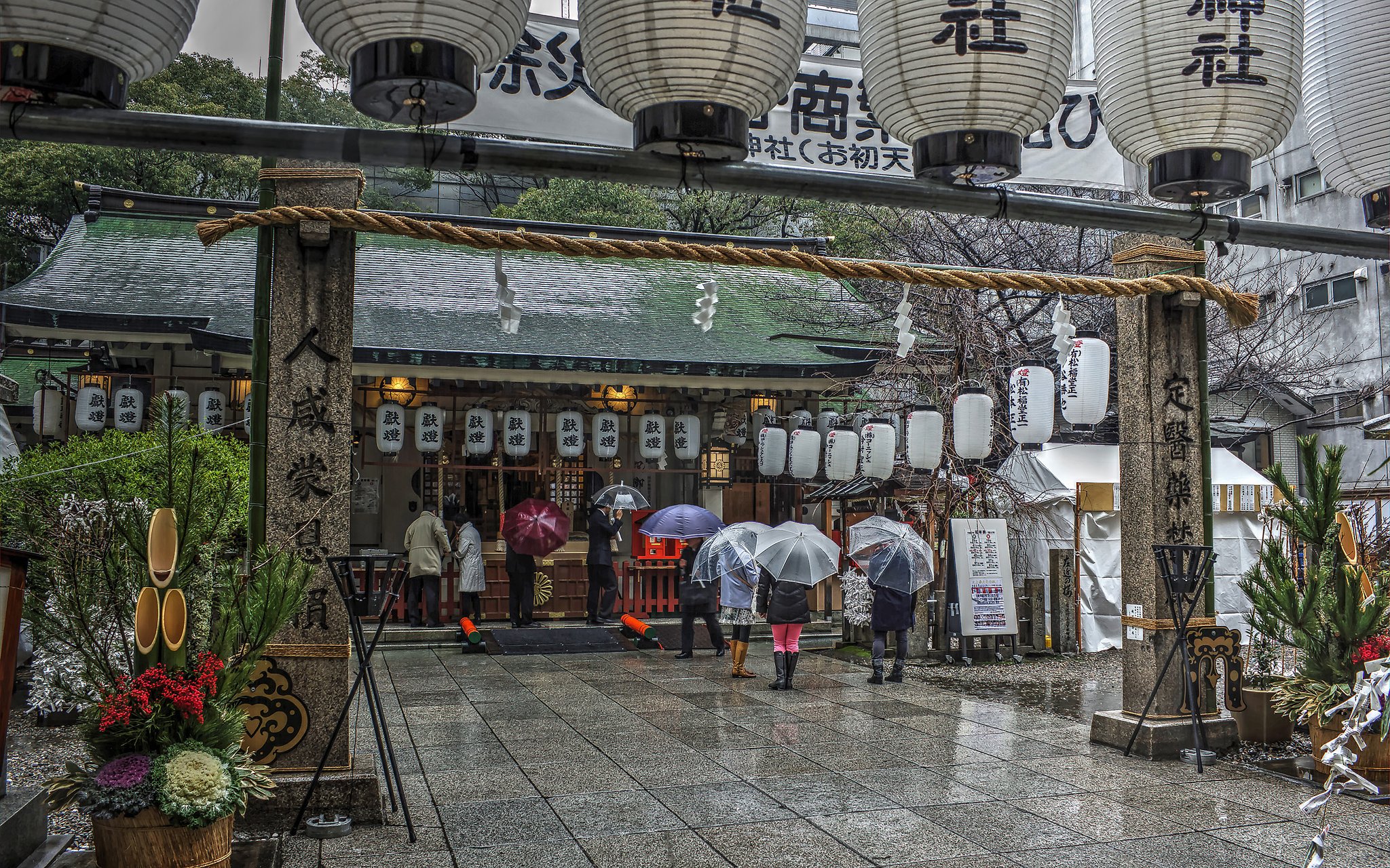 【故郷～】新春、雨の初詣