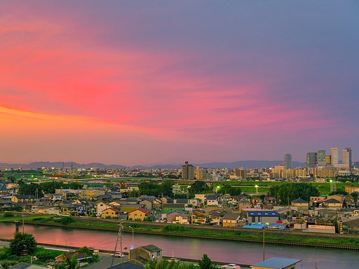 今日の夕景