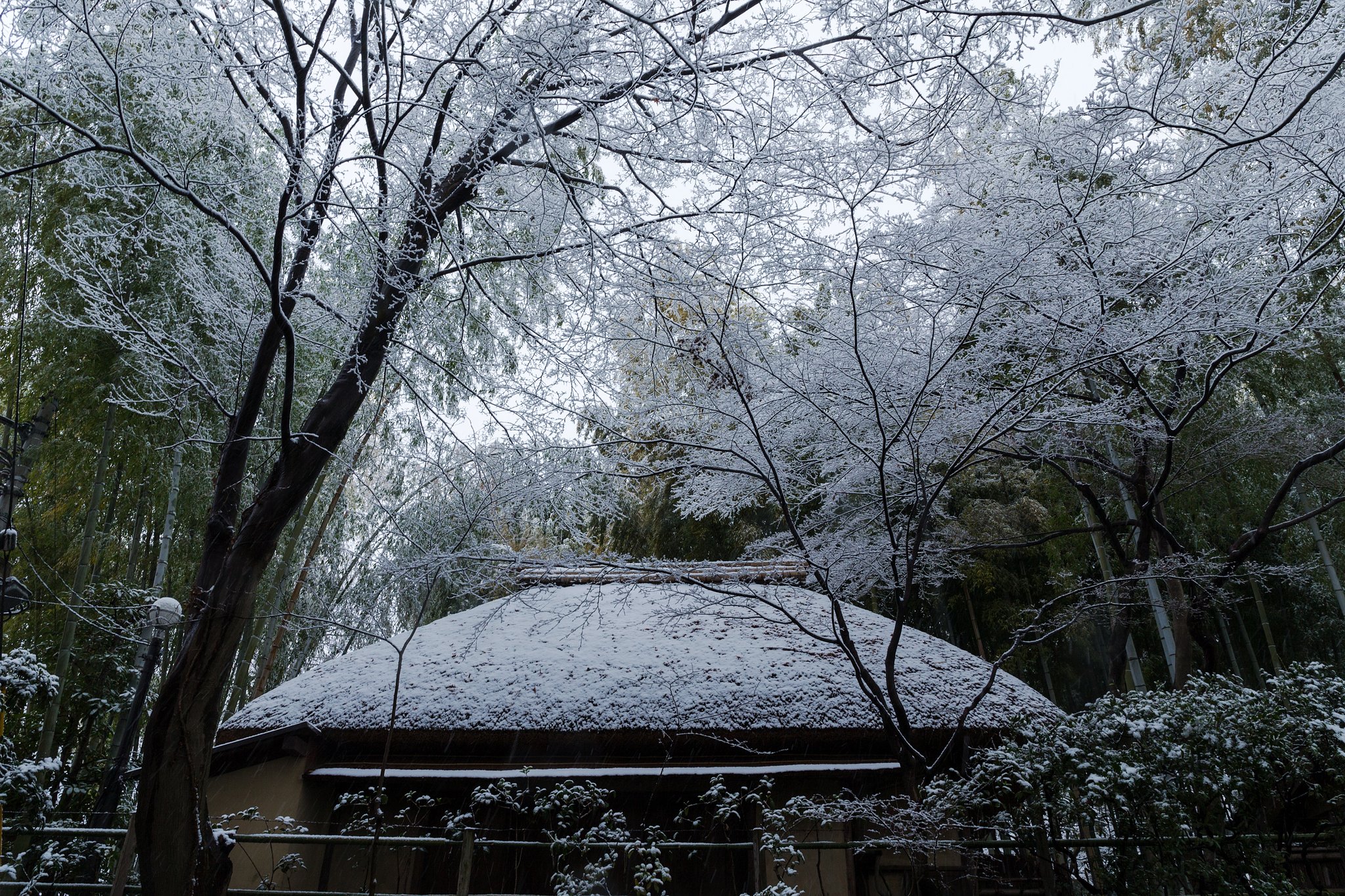 雪の茅葺き２