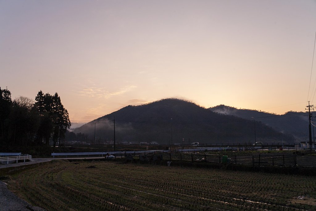 美しい夕焼けに