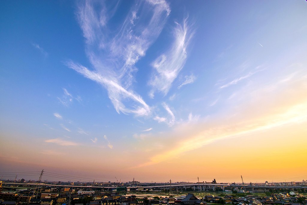 【花・空のある写真】5/26の夕焼け