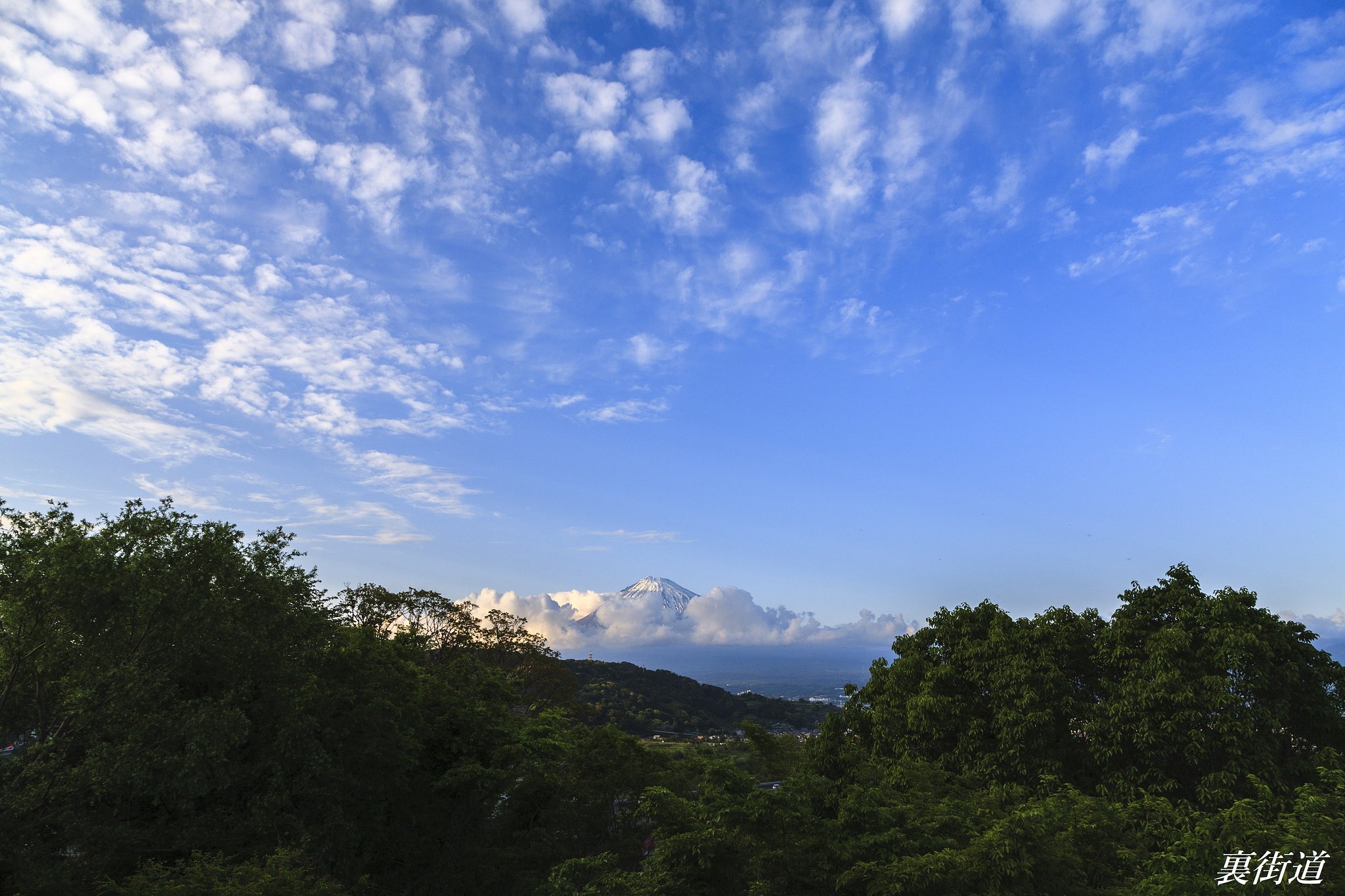 峠にて