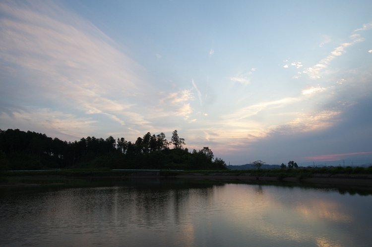 昨日の日暮れ寸景
