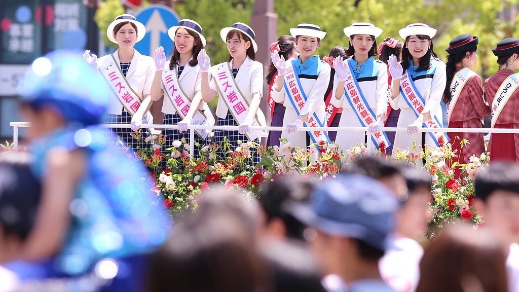 玉ボケときれいな女性