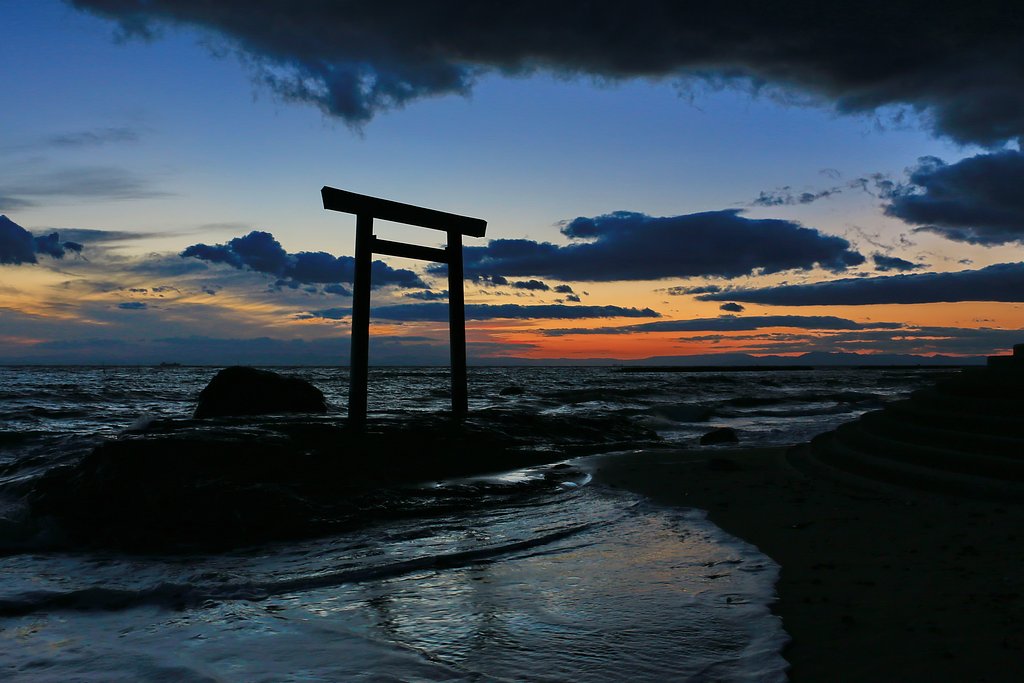 つぶて浦夕焼け